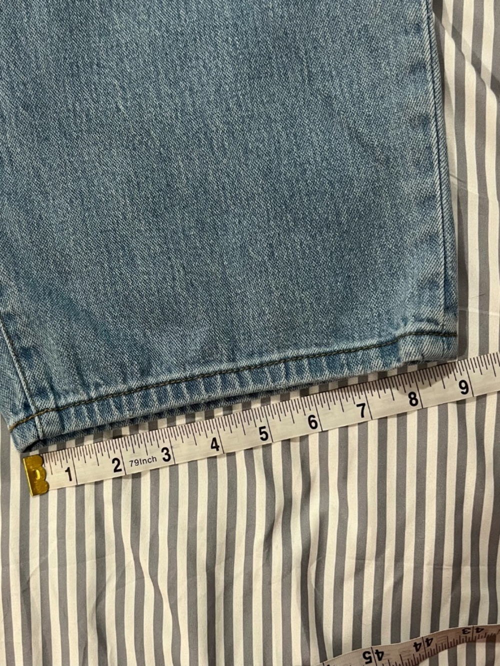 Ava & Viv Blue Wide Leg Denim Jeans - Picture 9 of 11